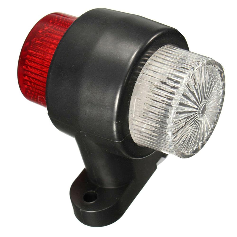 4 pcs 8-LED Braking Ligh Red White Side Marker Lights Outline Lamp Car Truck Trailer Van 12-24V