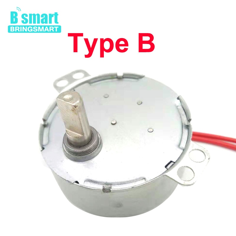 BringSmart 5-24v 110v 220v 1.4 2 4 8 10 15 20 30 48 60 obr/min rzemiosło obracać wystawa wentylator kuchenka mikrofalowa biegów silnik synchroniczny ac