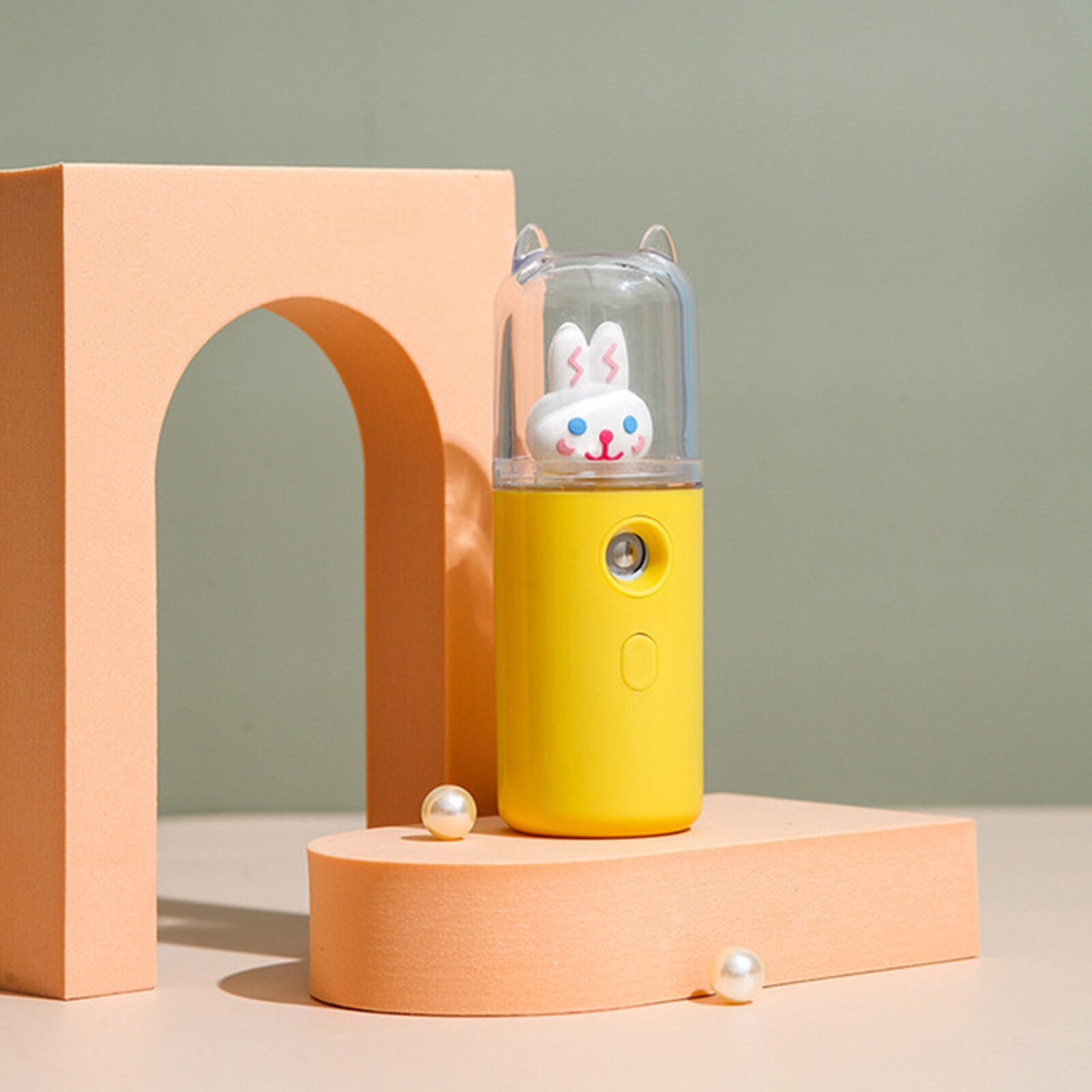 Mini humidificateur Portable à brume fraîche, diffuseur, pour la maison et le bureau, BFC996: yellow