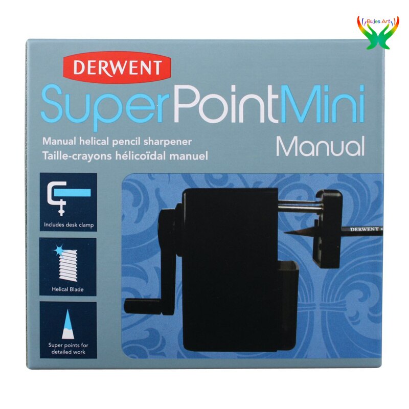 Derwent Super Point Manual Helical Pencil Sharpener (2302001)(2302000),School supplies,Hand pen sharpenercharcoal pencil sharpen: 2302000