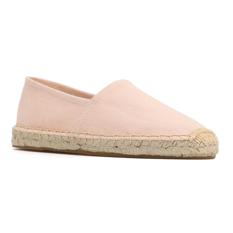 2021 rush Sapatos Mujer espadrillas Casual scarpe donna Genuine Creepers Flats Ladies Women's Fashion Flat Lazy Canvas Girl: Colore rosa / 11