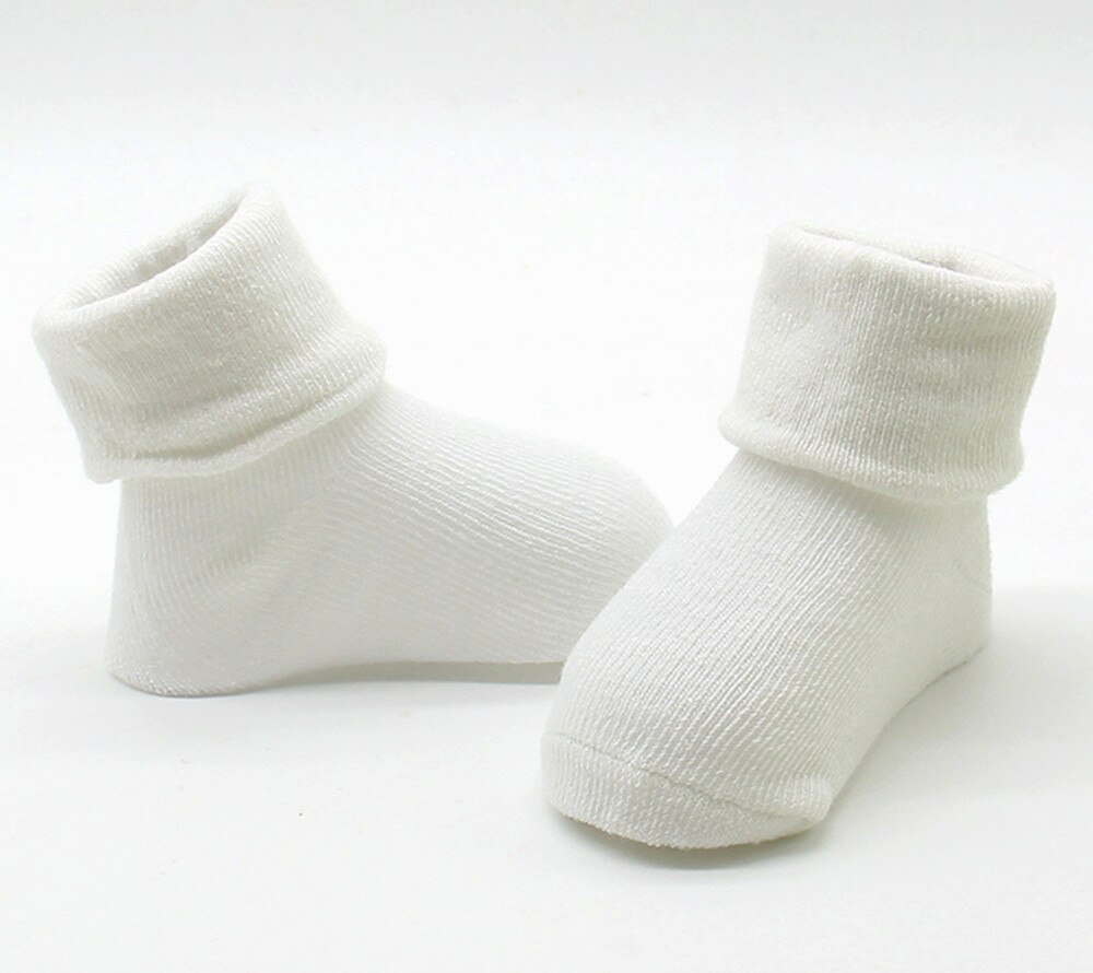 heißer Jungen Mädchen Reine Weiße Socken für Kinder Baby Weiche Baumwolle Kinder Socken Lose Komfortable Kleinkind Schwarz Weiße Socken