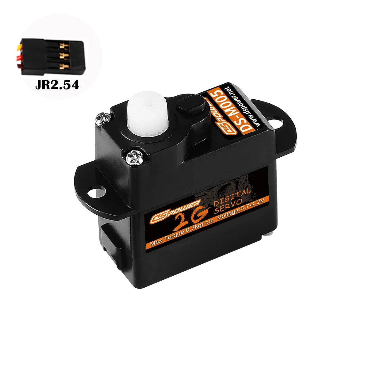 DSPOWER 2g Micro Servo Digital sin núcleo engranaje de plástico JR/JST enchufe Mini Servos para Rc helicóptero avión barco accesorios de modelo de coche