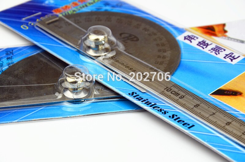 0-180degree Stainless Steel Protractor angle ruler bevel square ruler steel goniometer Woodworking Angle Square Corner Test