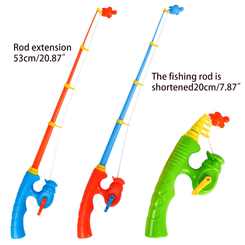 6 Stck Dehnbar Angelrute Spielzeug Angeln Schlecht Spielzeug flexibel Magnetische freundlicher Angelrute Spaß Spielzeug für Jungen Mädchen