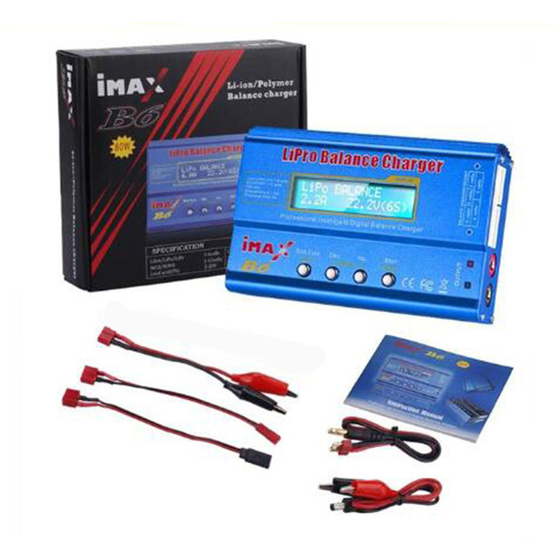 iMAX B6 b6ac 80W Battery Charger Lipo NiMh Li-Ion Ni-Cd Digital RC B6 Lipro Balance Charger Discharger + 12V 5A Adapter: WHITE