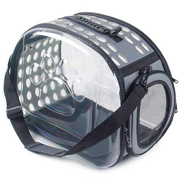 Reizen Kat Hond Zak Ademend Draagbare Huisdier Draagtas Outdoor Rugzak Voor Kat En Hond Transparante Ruimte Huisdier Rugzak: Gray