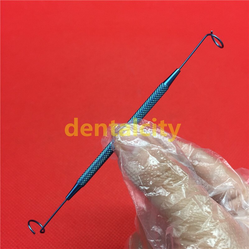 1pcs Titanium double ended pigtail probe ophthalmic eye surgical instruments