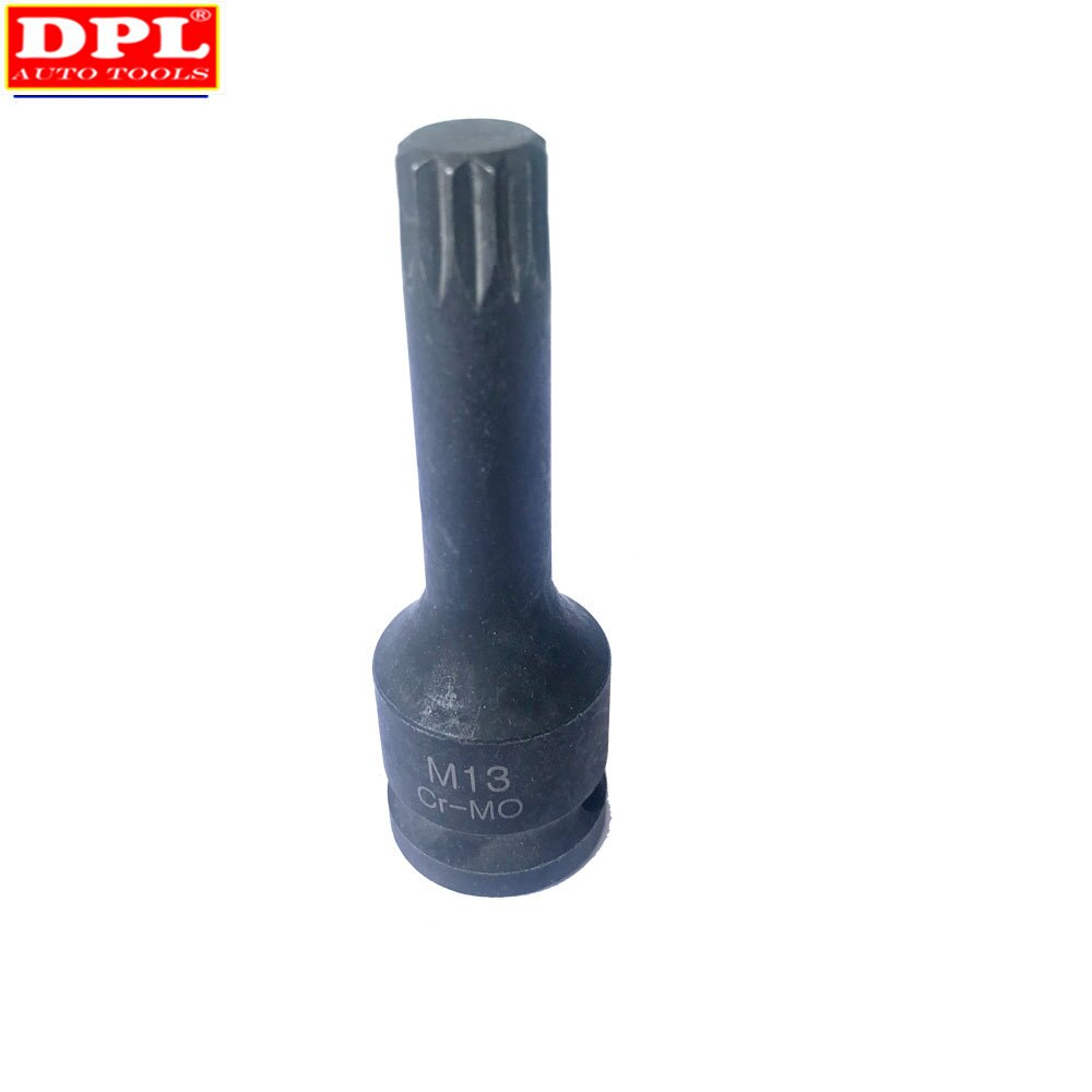 (1PC) 1/2" DR.Impact Spline Bit Socket Set M13 M14 M15 M16 M18 78mm length