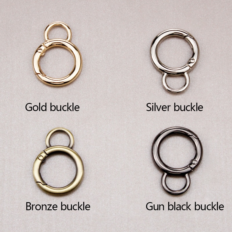 BAMADER Metal Spring Gate O Ring Bag Strap Metal Hardware hook Openable Keyring Snap Buckle Hooks DIY Accessories