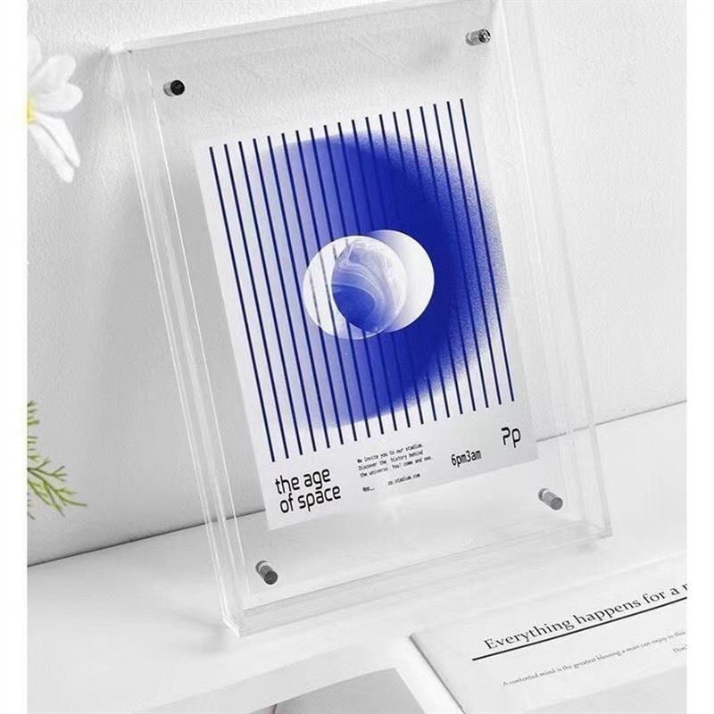 Kleur Acryl Aan De Muur Gemonteerde Holle Fotolijst Voor Het Inlijsten Van Foto, Poster, Schilderij, Certificaat, Desktop Decoratieve Fotolijst: 12 inch / Bruin