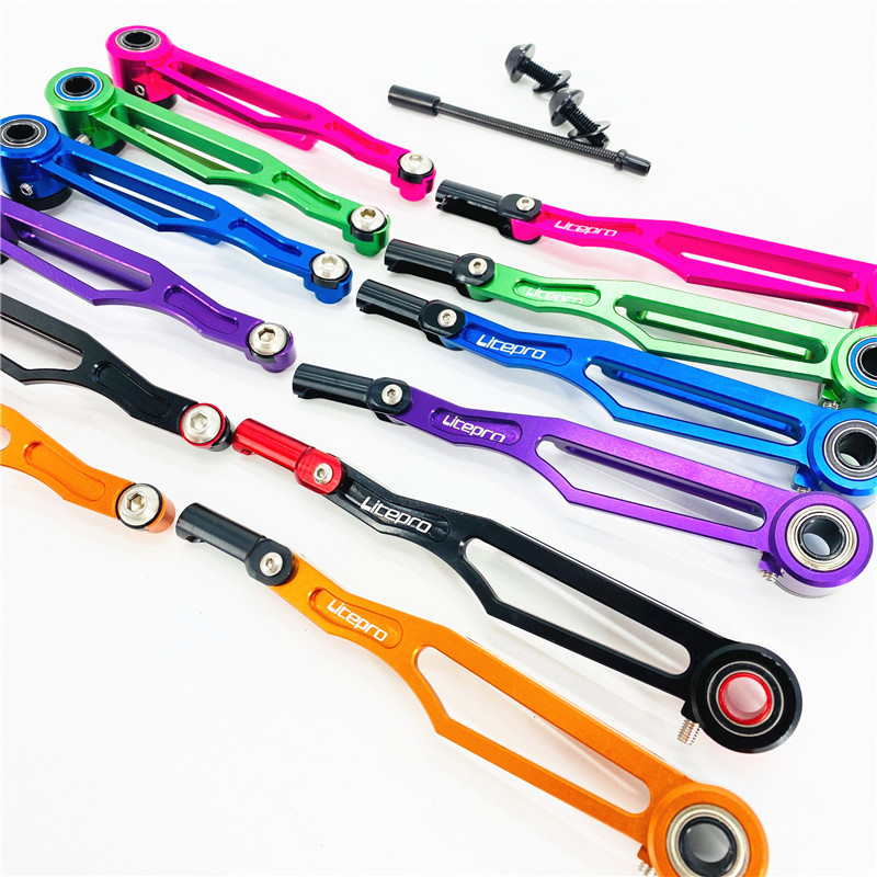 Litepro bmx sammenleggbar sykkel v-brems 82mm korte armer 108mm lange armer aluminiumslegering cnc hul ultralett v-bremsfeste