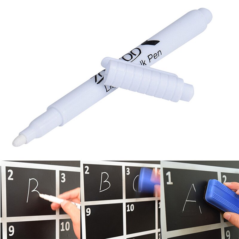 Witte Vloeistof Krijt Pen Marker Voor Ramen Schoolbord Schoolbord Markeerstiften Voor School Markeerstiften