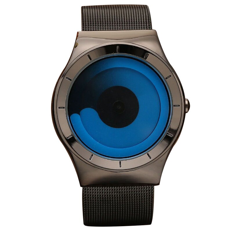 Unieke Draaitafel Minimalistische Creatieve Horloge Novel Stijlvolle Geek Sport Quartz Horloge Voor Mannen Vrouwen Relogio Masculino: QP019