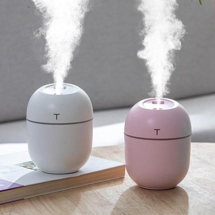 Draagbare 220ml luchtbevochtiger usb mini luchtbevochtiger kleine auto thuiskantoor nachtkastje verstuiver luchtbevochtiger luchtreiniger aroma diffuser