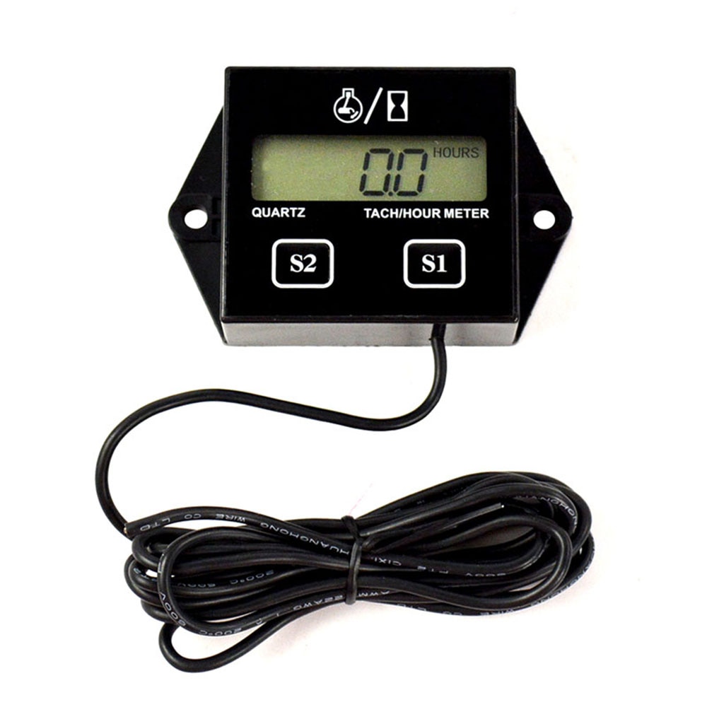 Motorcycle LCD Digital Display Speed Timer Motorboat Engine Electronic Tachometer Universal Motorcycle Digital Gauge Speedometer