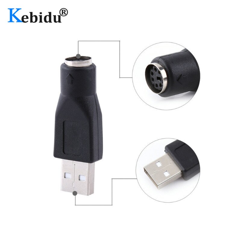 Kebidu USB zu PS/2 Adapter Männlich Zu Weiblich Konverter Für PC zu Sony PlayStation2 ps2 Tastatur Maus für spiele Verwenden anschluss