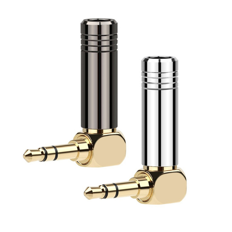 Audio Jacks 3.5mm Jack 3 5 Headphone Plug 90 Degree 3 Pin 3.5 Connector Consumer Electronics Right Angle Speaker Terminal