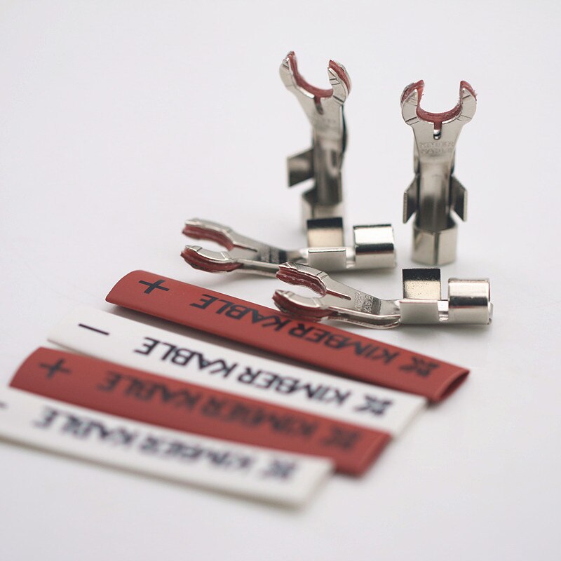 Kimber Kable 8 pieces+8 shrink tubefever amplifier speaker Y plug speaker cable 8TC 12TC U-shaped plated terminal block