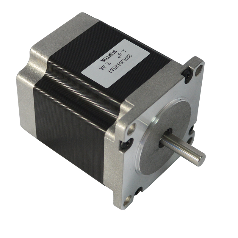Nema23 two-phase 4-wire stepper motor 64mm torque 1.5NM1.8 degree 2.5A shaft diameter 6.35mm/8mm hybrid motor