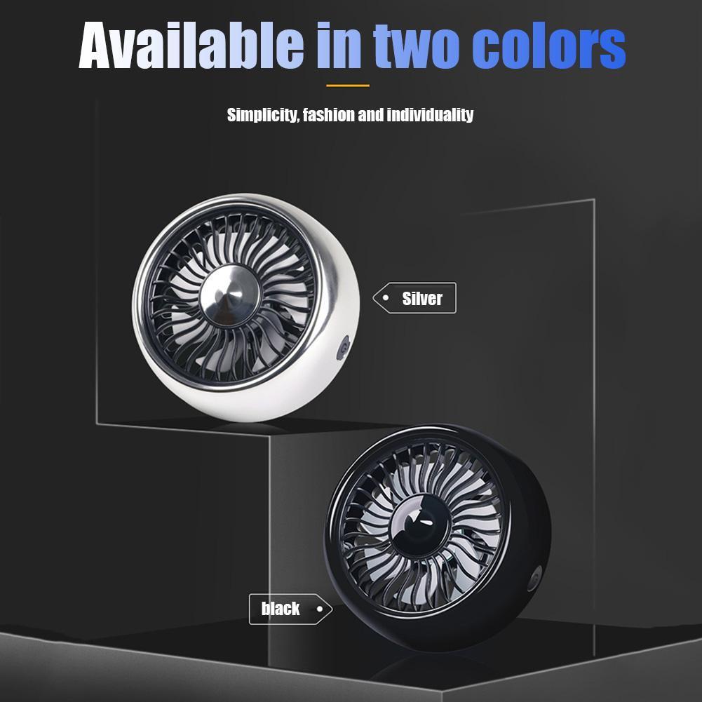 Auto Air Cooling Head Fans USB Auto Air Vent Fan 3-Speed 7-Blade Koelventilator voor 12V 24V Auto Auto SUV Voertuig