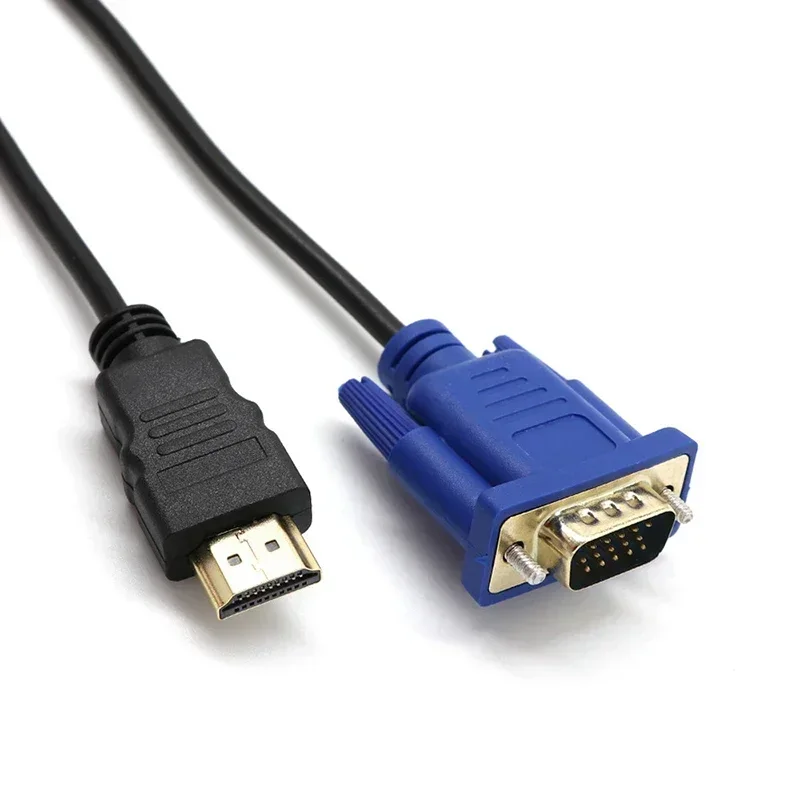 VGA To HDMI-15 Pin Video Cable Converter Adapter Full HD 1080P Converter Adapter Cable Computer Replacement Accessory