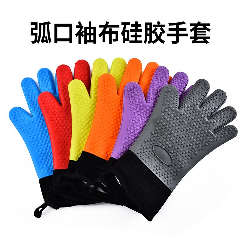 Gant isolant en Silicone, éponge en caoutchouc, épurateur ménager, outils de nettoyage de cuisine, directe