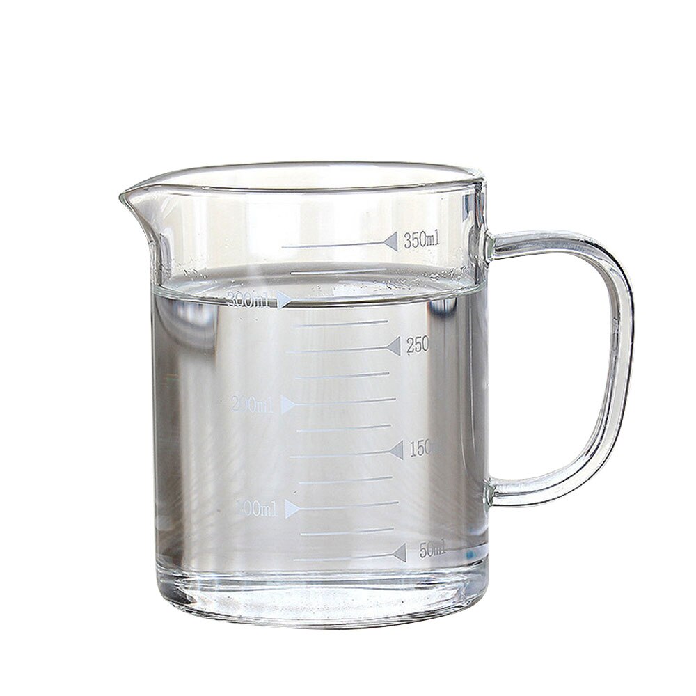 Glazen Beker Melk Creatieve 350Ml/500Ml Glazen Maatbeker Vloeistof Duurzaam 350Ml/500Ml Meting jug Drankjes Duurzaam 350Ml/500Ml