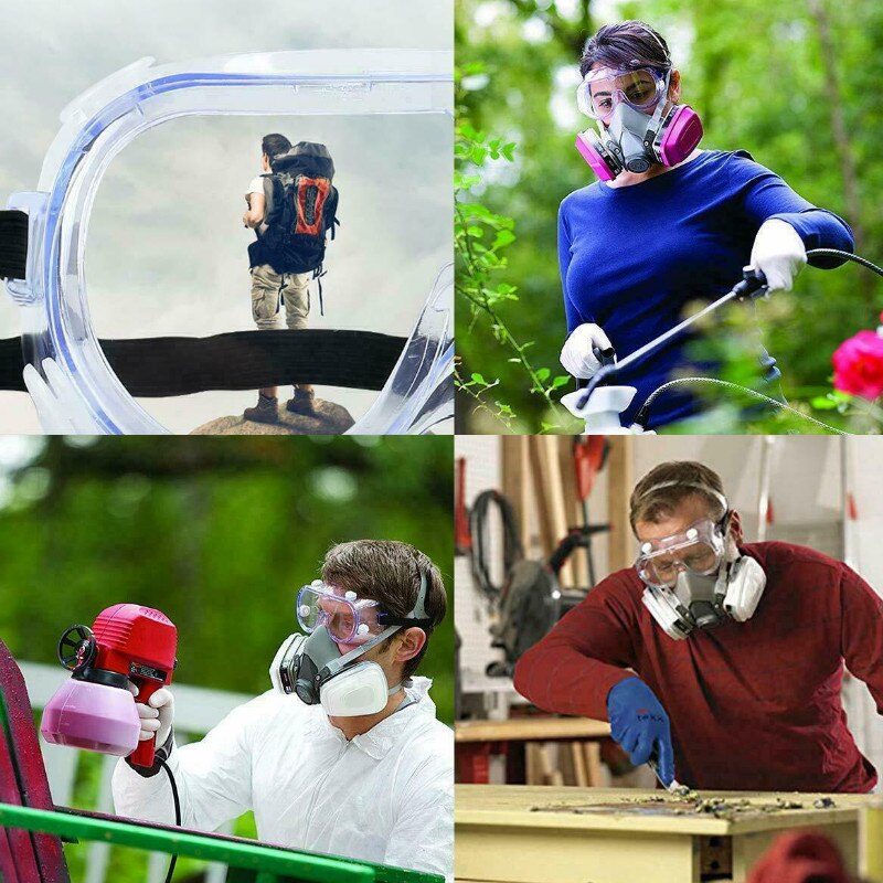 Safety Lab Glasses Protective Anti-Dust Goggles Chemical Industrial Eyewear