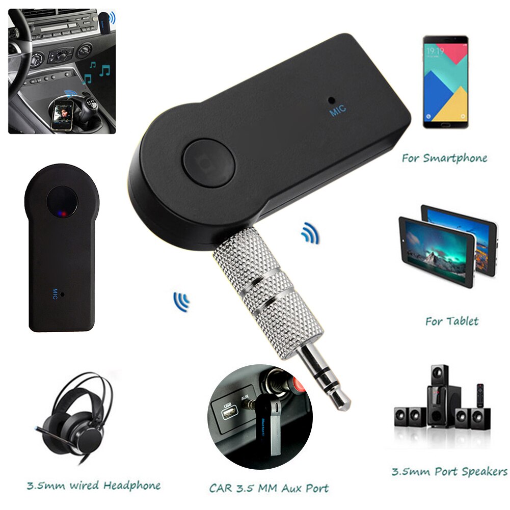 3.5 mm jack AUX Wifi Bluetooth-compatible 3.0 USB Cable Adapter Hands-Free Call Jack Car Music Receiver