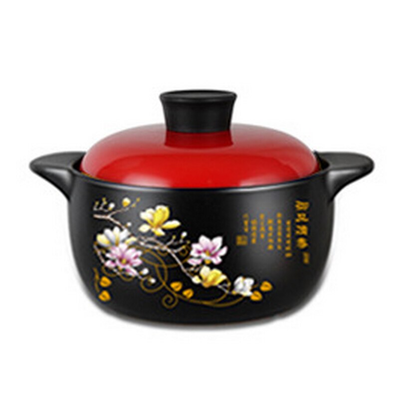 2.5L Koreaanse Hittebestendig Soep Braadpan Hoge Temperatuur Open Vlam Gas Hittebestendige Porselein Braadpan: MK2.5L orchid