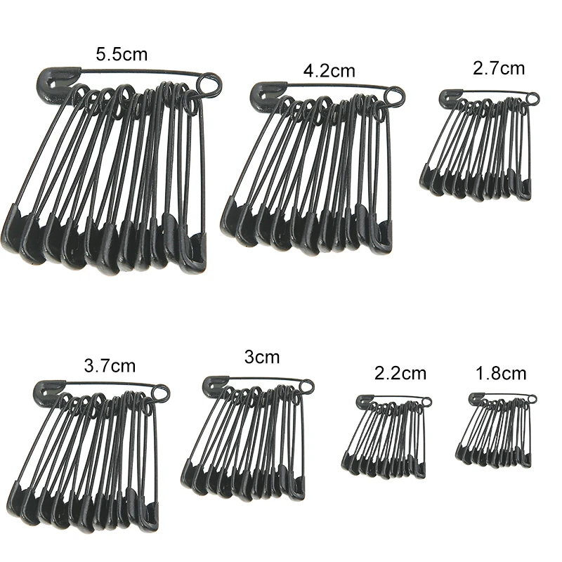 Miusie 100 stuks/set veiligheidsspelden doe-het-zelf naaigereedschap accessoire roestvrijstalen naald grote veiligheidsspeld kleine broche kledingaccessoires: Xl / Lavendel