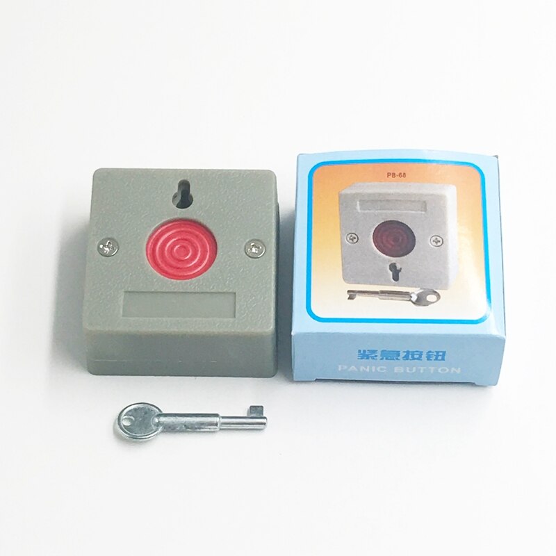 5Pcs Usage Emergency Panic Button Fire Alarm Switch Security Alarm Key Reset for Home