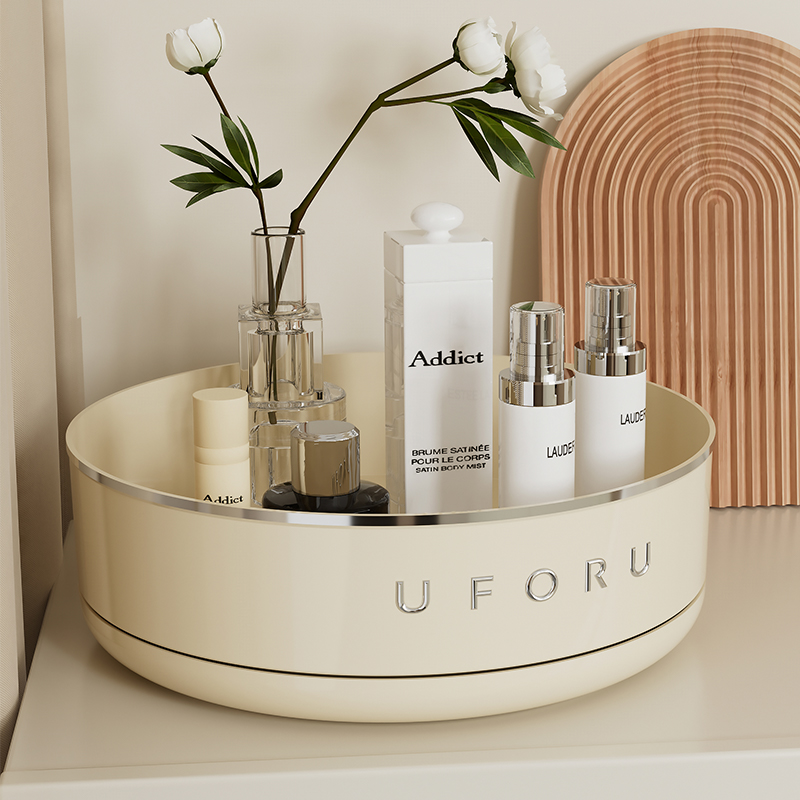 UFORU Multifunctional Adjustable Kitchen Rack, Large Capacity Condiment organizer boxPlastic Material Tabletop Fruit Platter