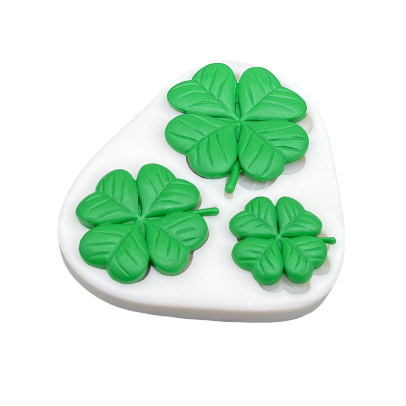 vier Blatt Kleeblatt Kleeblatt Silikon Kuchen Backen bilden Zucker Schokolade Cupcake Backform Fondant Kuchen Dekorieren Werkzeuge