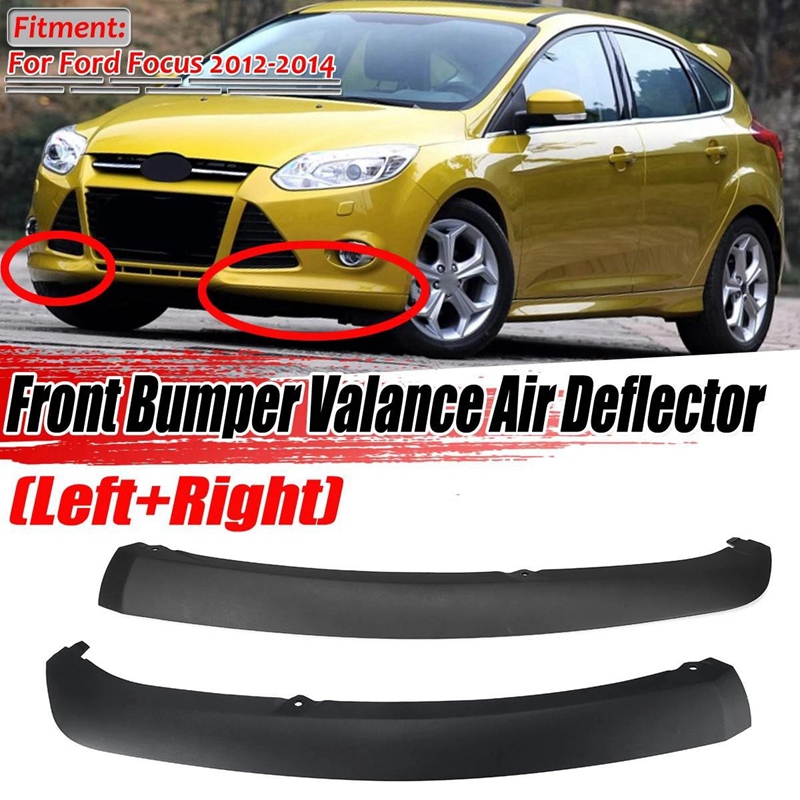 2 uds parachoques delantero labio Spoiler aire Chin divisor menor cenefa Panel para Ford Focus FO1095244C CP9Z17626B: Default Title