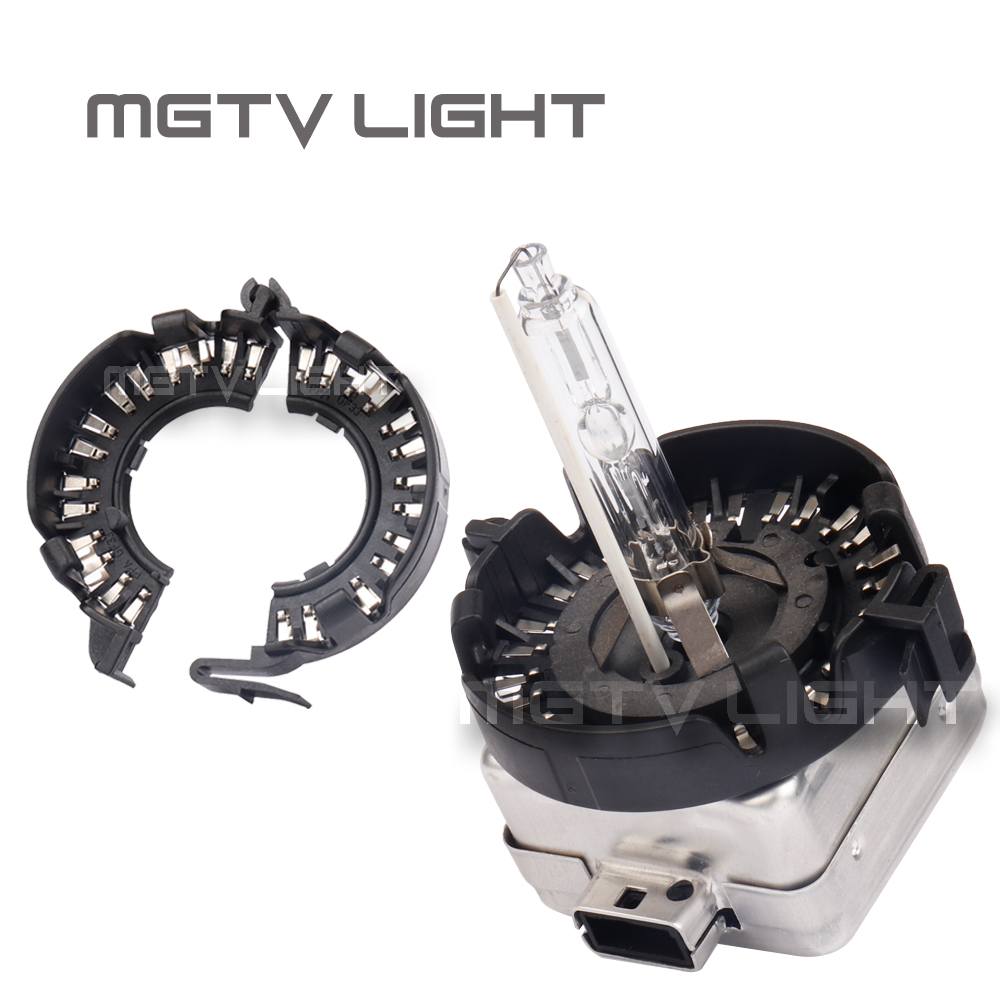 MGTV LIHGT 2pcs d1s d2s xenon adapter holder metal black hid bulb D1S D2S adapter holder base