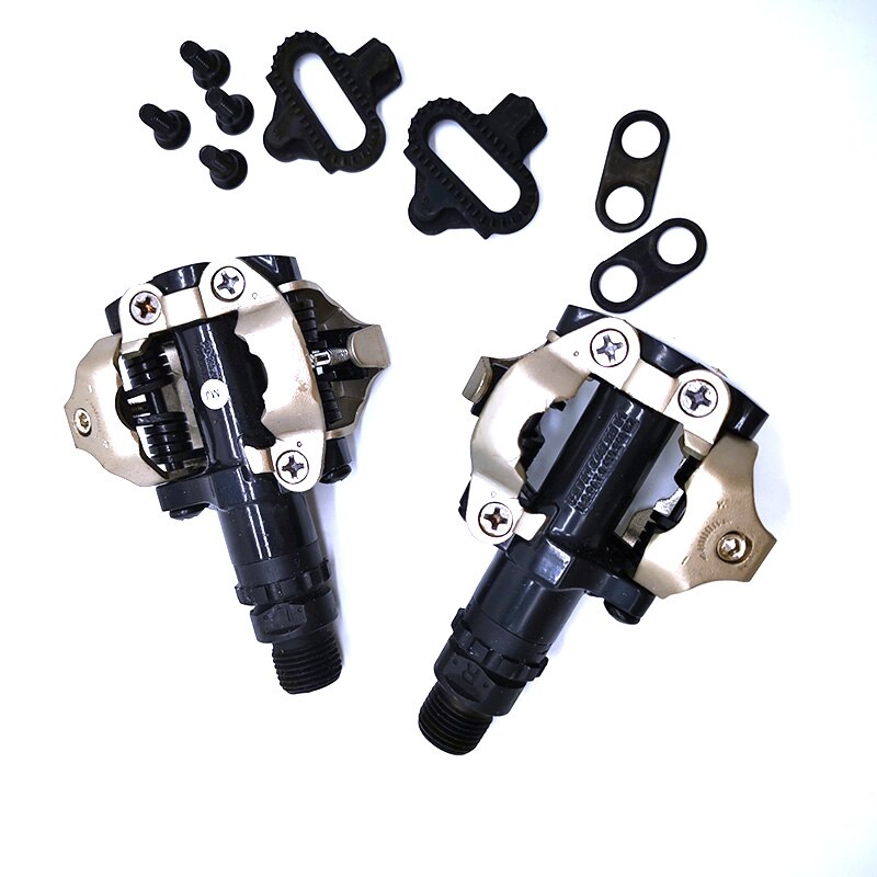 1 Pair PD-M520 XC SPD-Pedals Mountain Bike Self-locking Pedal with SM-SH51 Cleat Set Black Bicycle Parts