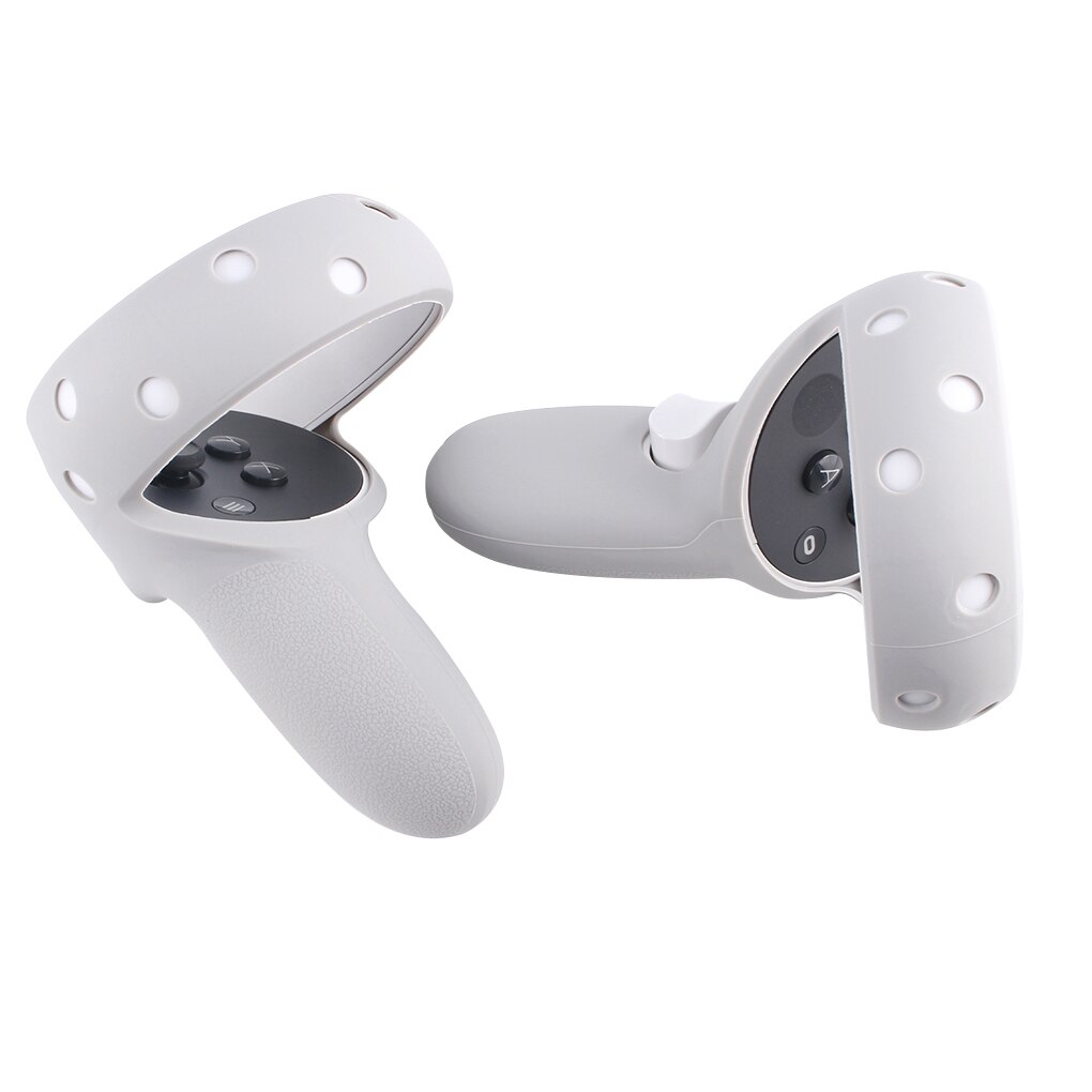 VR Glass Cover Silicone Replaceable VR Handle Cover Full Protector Replacement for Oculus Quest 2: Grey