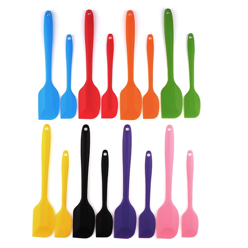 2pc siliconen schrapers beslag schraper borstel boter mixer cake kwasten bak keukengerei room cake spatel mixen