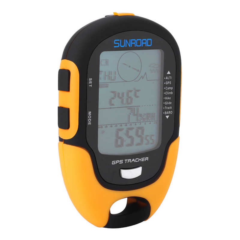 SUNROAD FR500 FR510 Handheld GPS Navigation Receiver Portable Handheld Digital Altimeter Barometer Compass Locator