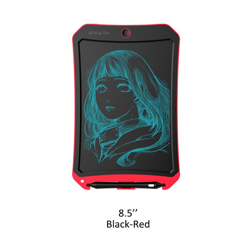 Dessin numérique tablette LCD enfants graphiques écriture tableau de peinture électronique enfants étude Pad maison tableau d'affichage avec batterie: 8.5inch-Black-Red