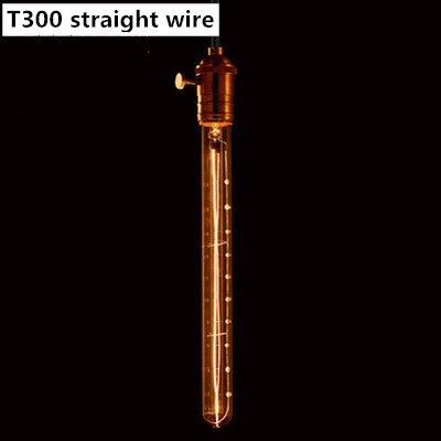 Modern minimalistisk edisone 27 220v volfram glödlampa retro varm ljus konst dekoration glödlampa klassisk belysning glödlampa: T300