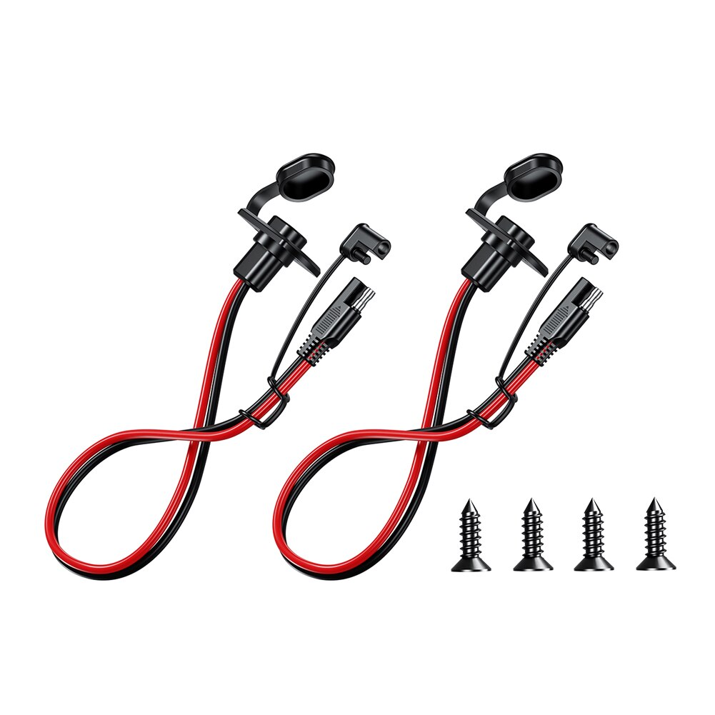 Quick Release SAE Cable With Fuse Ring Terminal O Ring Connector Battery Charger Extension Adapter Wire 12AWG Ring Terminal: 2Pcs
