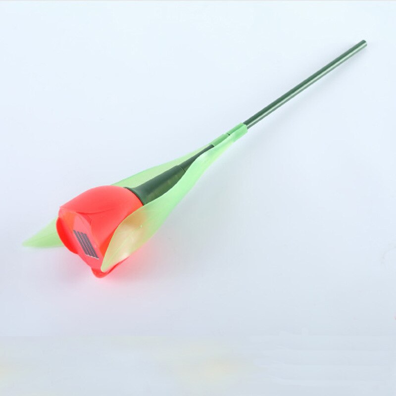 1Pc Tulip Plastic Solar Power Gloeiende Bloem Non-Elektrische Lichtgevende Licht Tuin Kerst Festival Decoraties Speelgoed