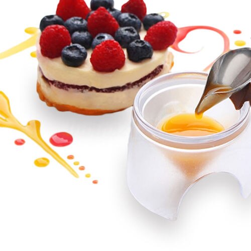 Deco sked dekorera mat rita verktyg sås dressing tallrik dessert blomma dekoration sked