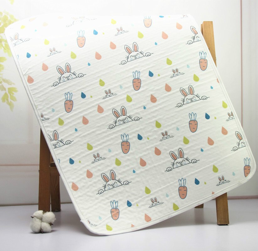 50*70CM couche-culotte matelas à langer imperméable à l'eau lavable literie matelas à langer -né couche-culotte feuille bébé matelas: Rabbit