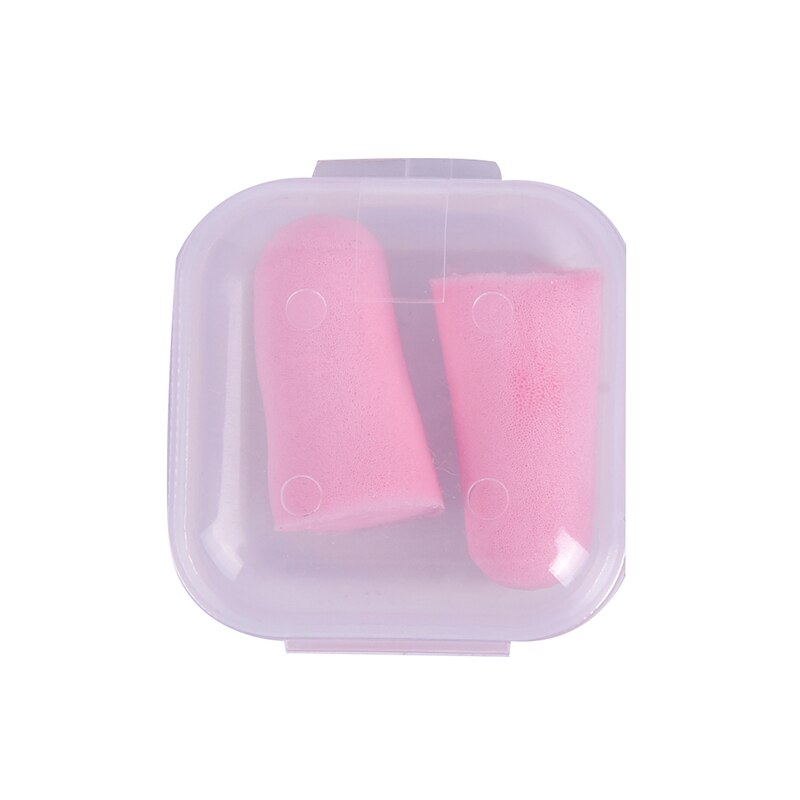 20PC Soft Foam Ear Plugs Sound insulation ear protection Earplugs anti-noise sleeping plugs for travel foam soft noise reduction: 1box pink