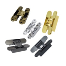 3D adjustable hidden hinge 3D adjustable hinge invisible door hinge rose gold hinge size 140*30mm door hinges for heavy doors