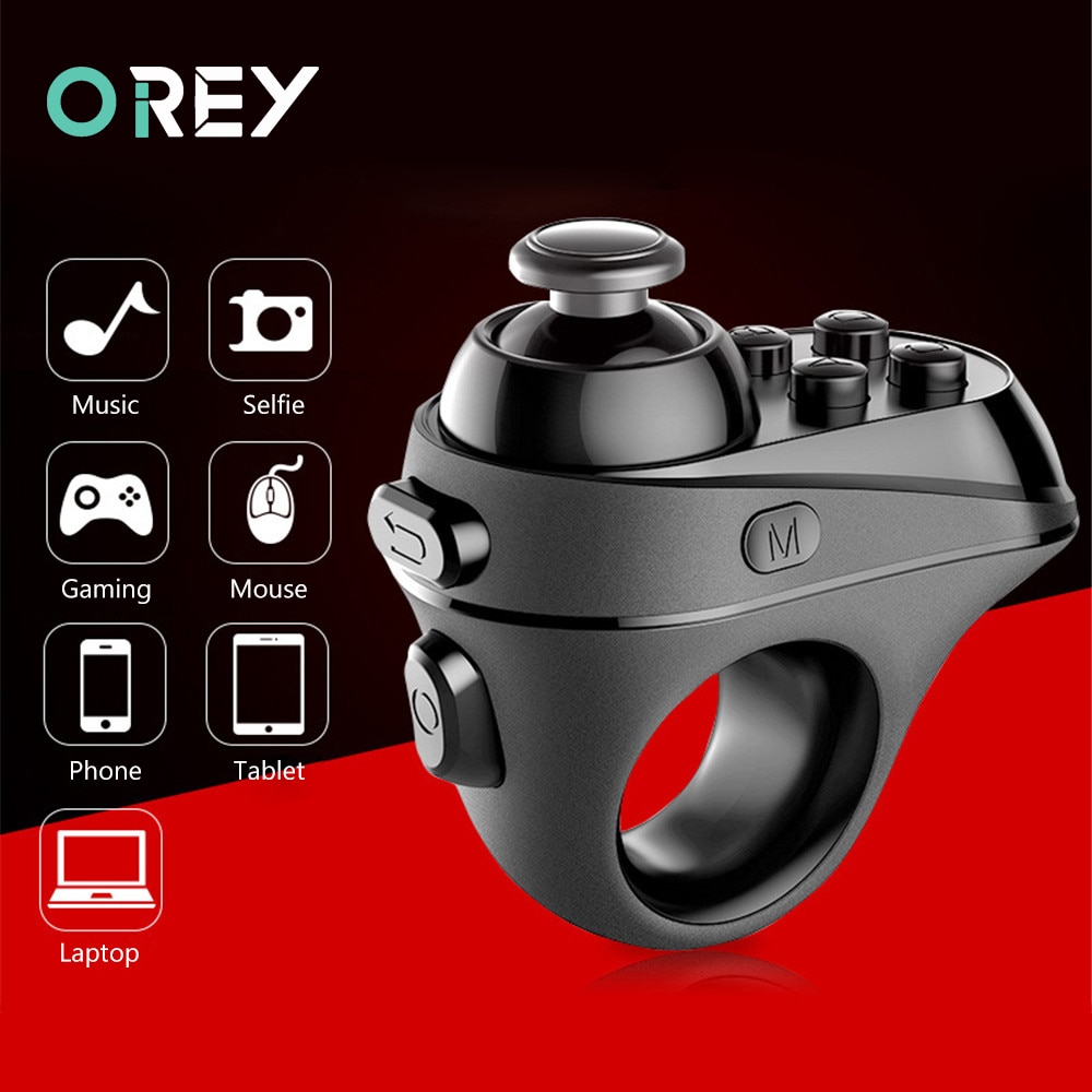 Sans fil Bluetooth doigt jeu contrôleur poignée adaptateur souris Selfies commutateur Pages fonction soutien Android iOS système Gamer